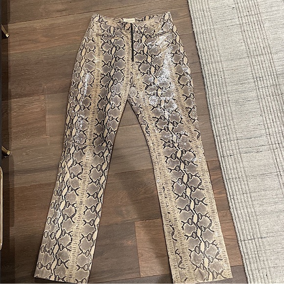 SNAKESKIN LEATHER PANTS marked down to $69 to $250 - Picture 1 of 3